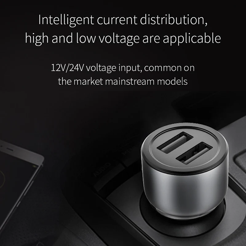 Оригинальное автомобильное зарядное устройство DDPai 2USB порта QC3.0 быстрое