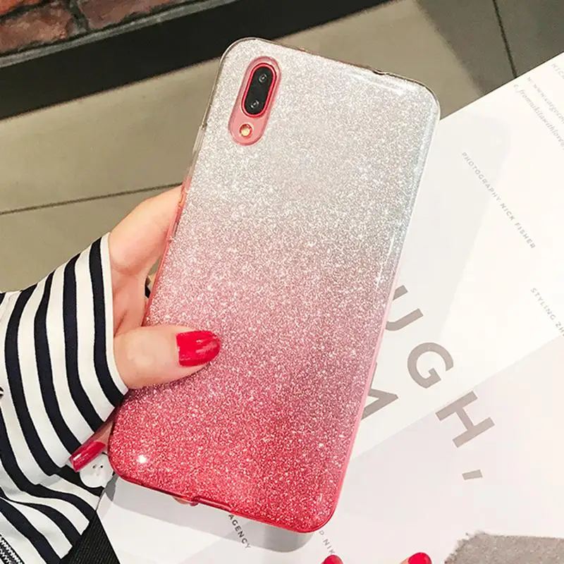 Роскошный блестящий чехол для huawei Y5 Y6 Y7 Pro Prime 2019 2018 2017 Y9 P30 P20 Коврики 20 Lite Nova 3 3i 4