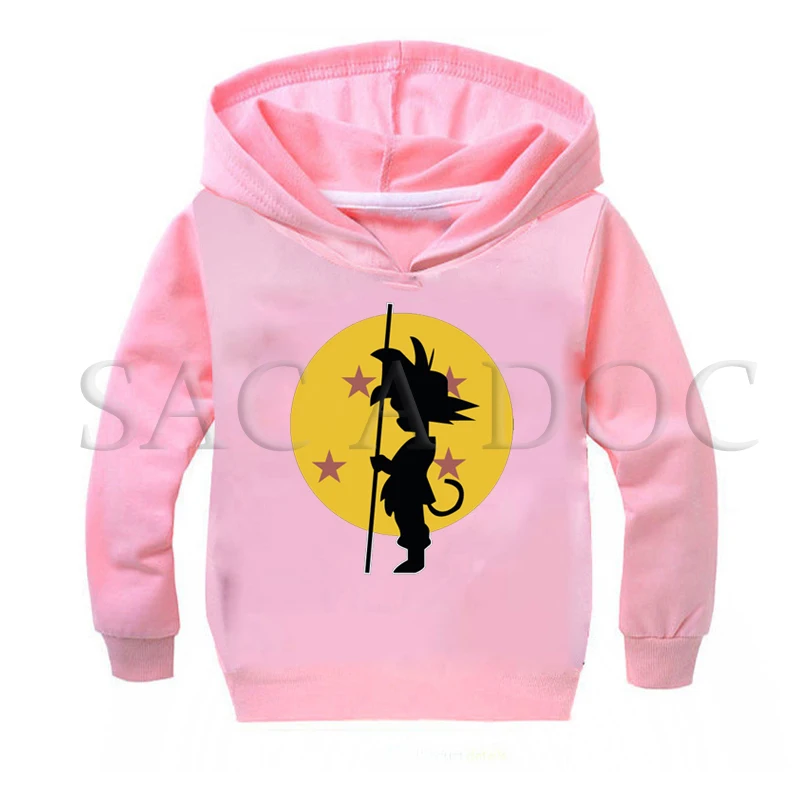 

Dragon Ball Print Hoodies Toddler Boys Girls Sweatshirts Cotton Sweater Kids Baby Pullover Children Autumn Casual Clothes Top