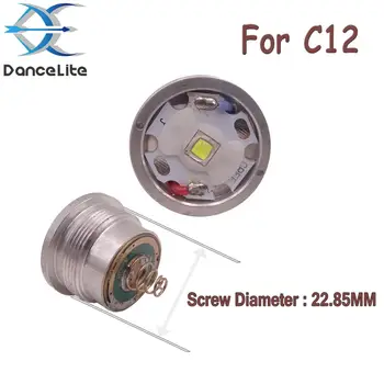 

1PC C12 LED Module with XM-L2 LEDs 6500K/5000K/4000K/3000K 10W LED Drop in Parts For C12 Flashlight Lantern