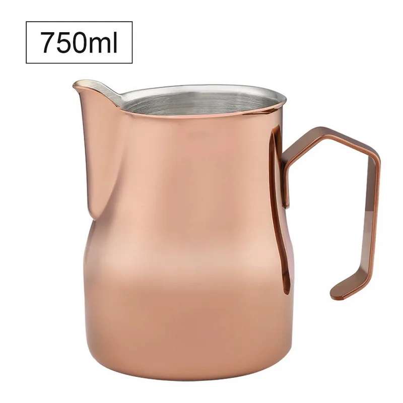 750ml 550/750 мл кувшин для вспенивания молока, многоцветный кувшин для кофе эспрессо, бариста, крафтовый кофе, латте, нержавеющая сталь, кувшин для молока эспрессо - Цвет: 750ml