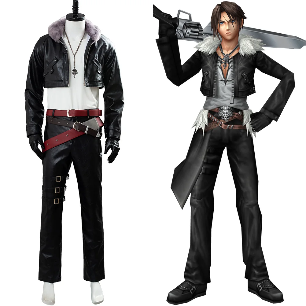 Final Fantasy 8 Remastered Косплей Костюм сквол леонхарт Униформа FF костюм наряд Хэллоуин Карнавальный костюм для мужчин и женщин