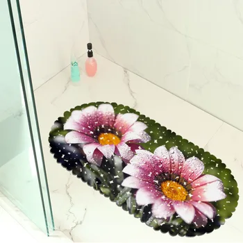

Non-slip Bathroom Mat Flower Tub Foot Pad Hydrophobic Non-slip Door Rug Swimming Pool Public Place Carpet