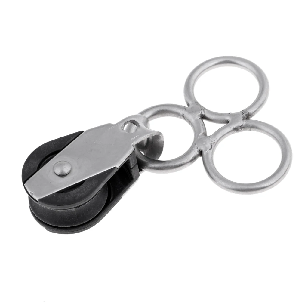 Premium Strong Stainless Steel Kitesurfing Kiteboard Kite Bar Swivel with Pulley Hardware Accessories for Snow Water Kites