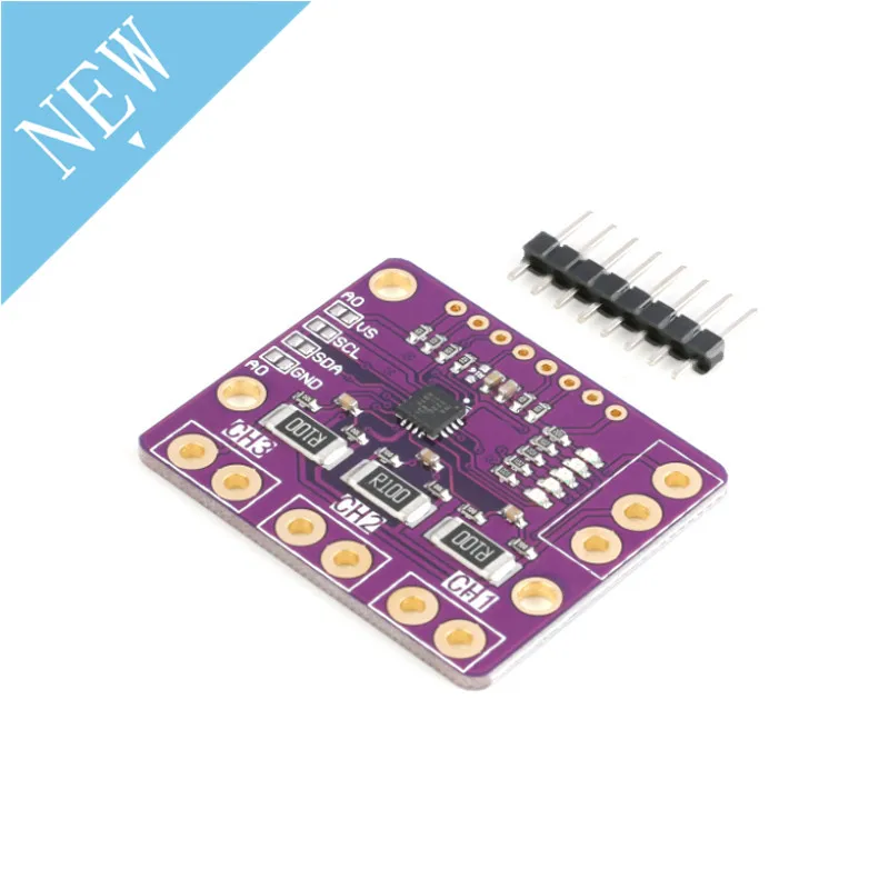 Модуль датчика напряжения I2C IIC SMBUS INA3221 трехканальный шунтирующий блок питания