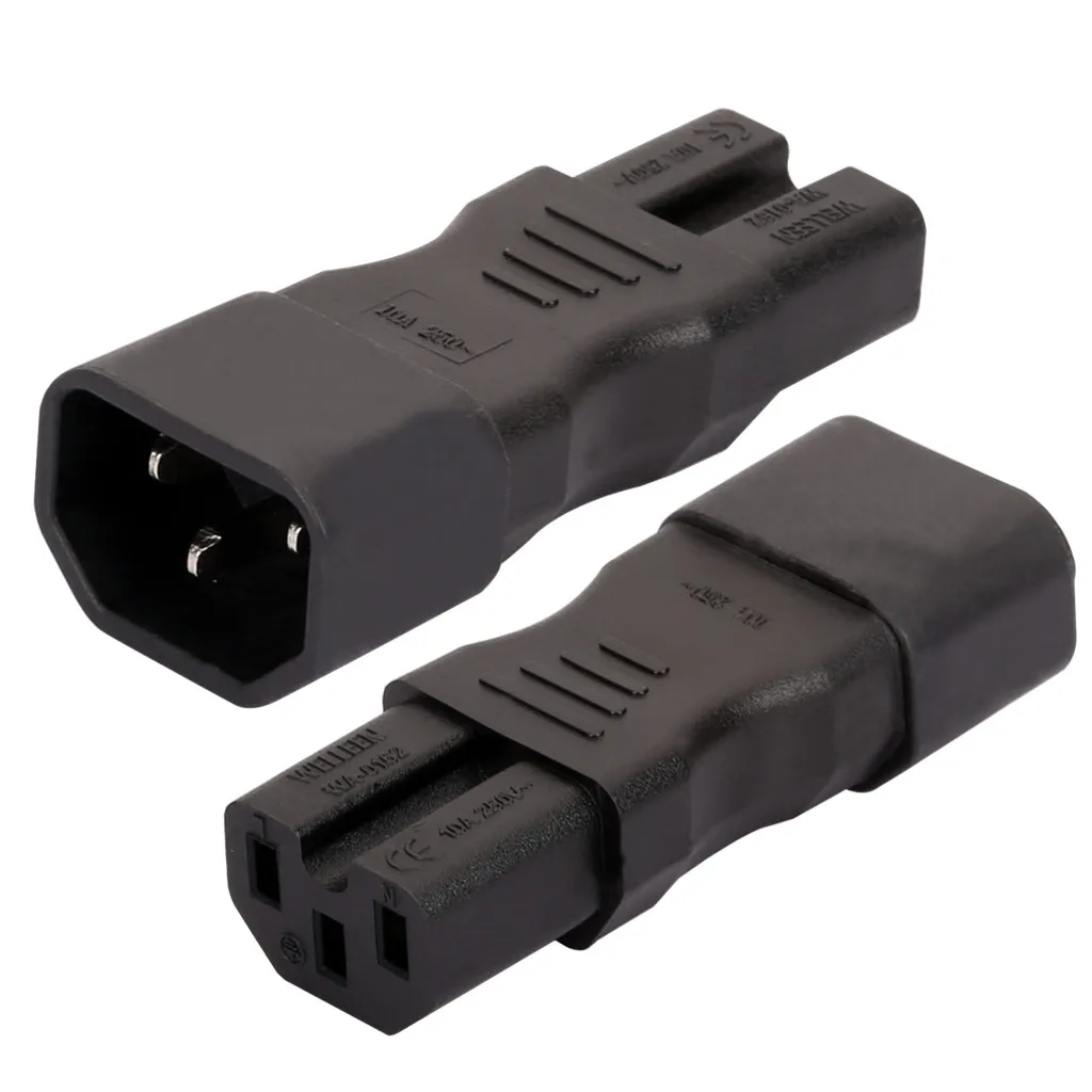 IEC 320 C14 Male To C15 Plug Female Power Plug Adapter Converter,WA-0162