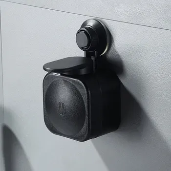 

Mini Wall Mount Liquid Lotion Dispenser Bathroom Seamless Manual Soap Dispenser Creative Sucker Design Shower Soap Bottle Pump