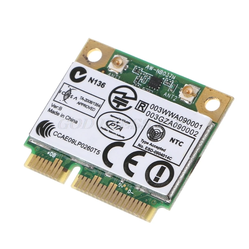 Для Azurewave AW-NB037H 802.11nbg+ Bluetooth 3,0 Беспроводная мини карта PCI-E Wifi