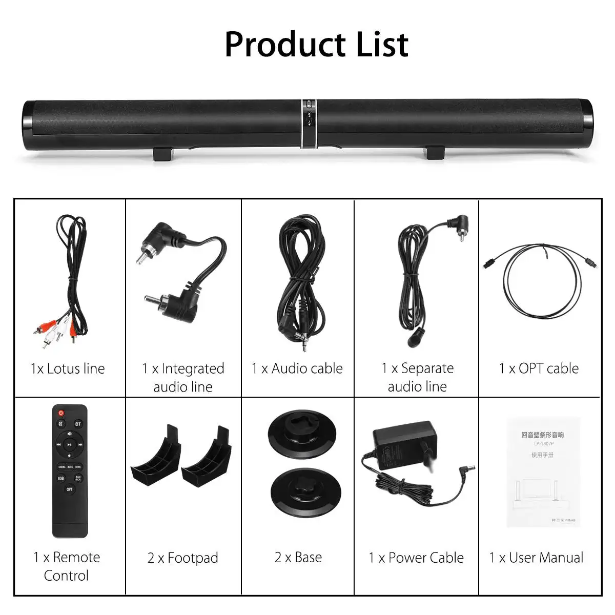 45W 80cm 31 5 quot Soundbar with 