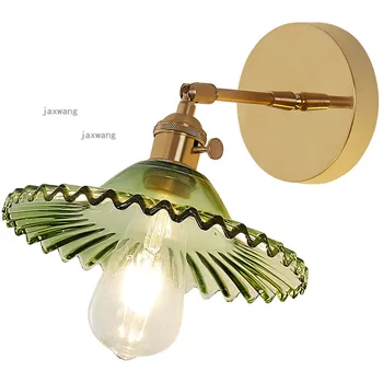 

LED Glass Modern Wall Lamps Nordic Copper Wall Lights Creative Bathroom Light Fixture JW Kitchen Accessories Sconce Lighting