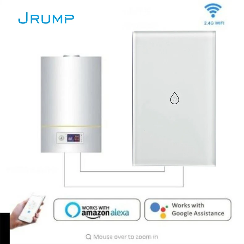 Смарт переключатель для водонагревателя Wi Fi голосовое управление|Выключатели| |