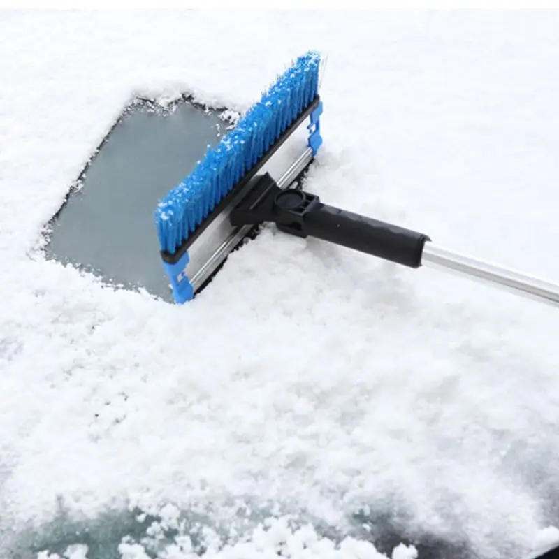 Многофункциональный Удаление лопатка для снега скребок для льда Выдвижная телескопическая метла для автомобиля