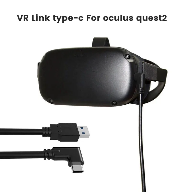 6M/5M Oculus Quest 1 Data Line Charging Cable For Oculus Quest 2 Link VR Data Transfer Cable USB-A Type-C VR Headset Accessories