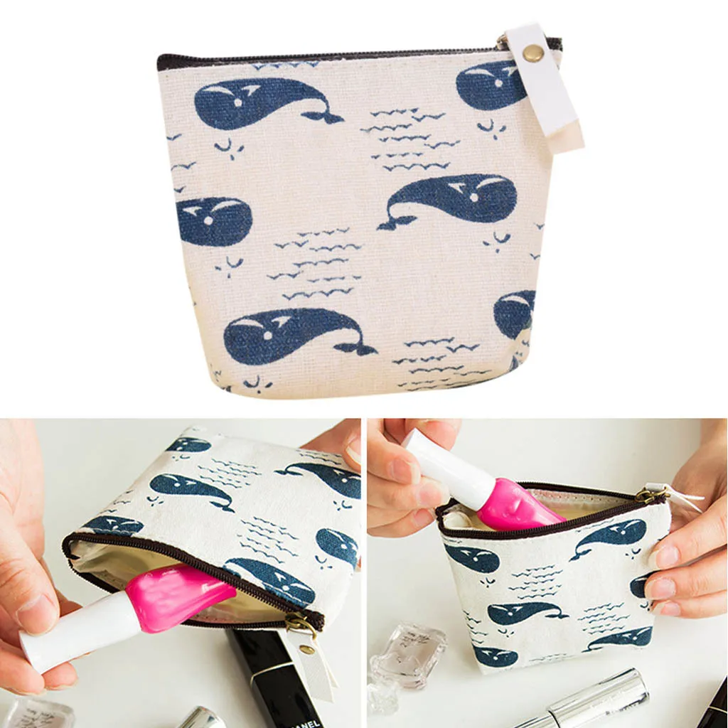 Лидер продаж 2020 товары холщовая маленькая косметичка многофункциональная