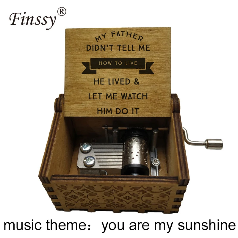 Музыкальная шкатулка с изображением ручного ed you are my sunshine для жены любит мужа
