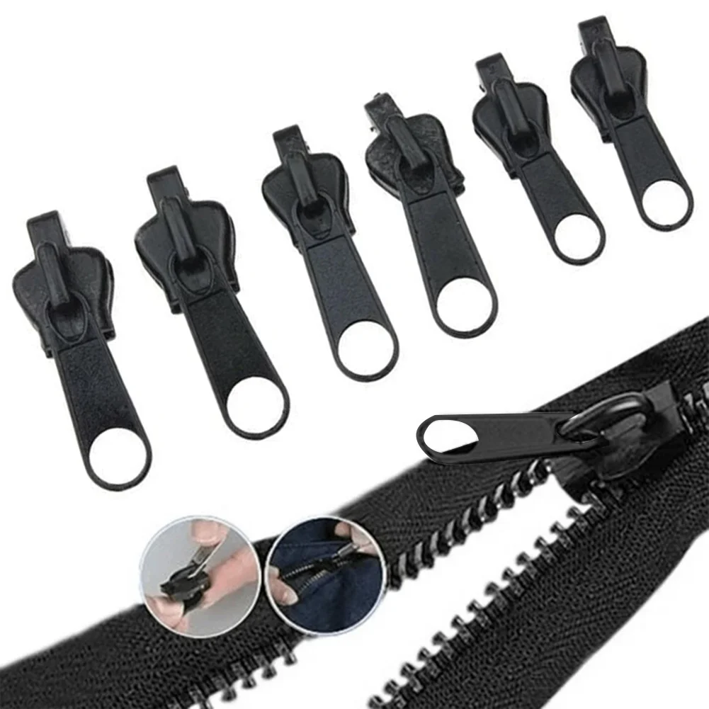 6PCS Zipper Repair Kit Universal Zipper Fixer With Metal Slide Fix Any Zippers Instantly 3 Sizes For 3# 5# And 7# Zippers