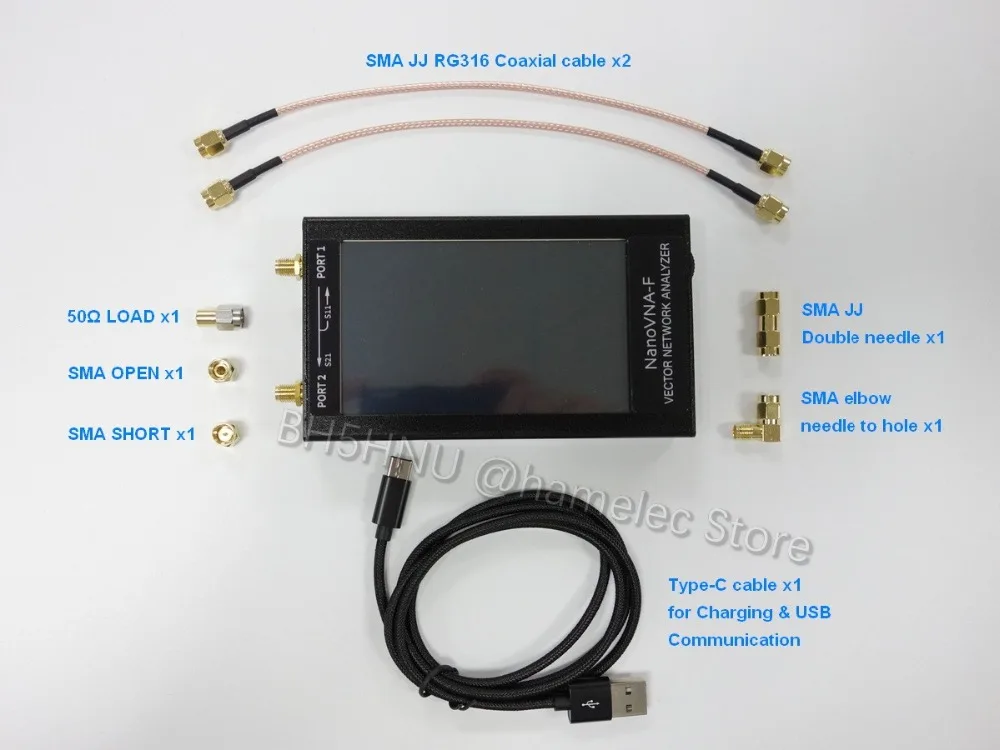 Нановна-F векторный сетевой анализатор VNA КСВ метр УКВ антенный анализатор+ 4,3 ips lcd+ металлический чехол против помех H036