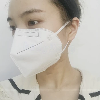 

100pcs Valve Mask 5 Layer Flu Anti Infection Activated carbon folding mask with breathing valve