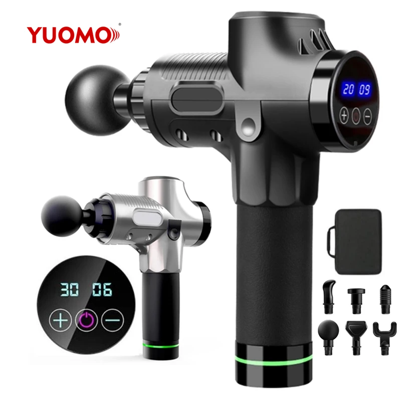 LCD Display Massage Gun Deep Muscle Massager Muscle Pain Body Neck Massage Exercising Relaxation Slimming Shaping Pain Relief
