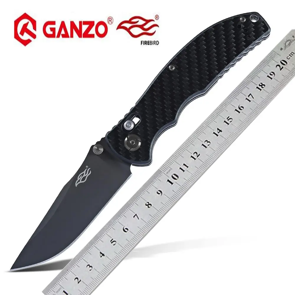 Складной нож Ganzo Firebird F7503 карманный клинок из углеродного волокна с лезвием 440C для
