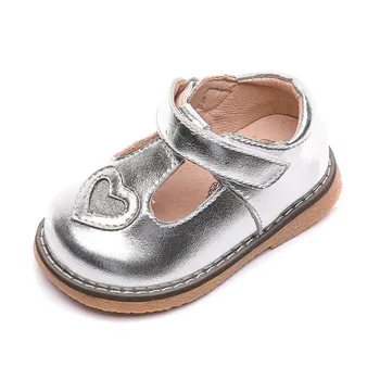 

Baby Girls Leather Shoes 2020 Autumn Infant Toddler Shoes Soft bottom Non-slip Comfortable Children Kids Love Princess shoes