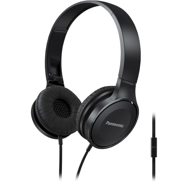 Наушники накладные Panasonic RP-HF100GC-K 1.2м черный проводные