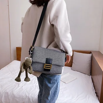 

Fashion Small Square Bags High Quality Portable Women Handbags 2020 New Brand Designer Women Lattice Shoulder Crossbody Bag