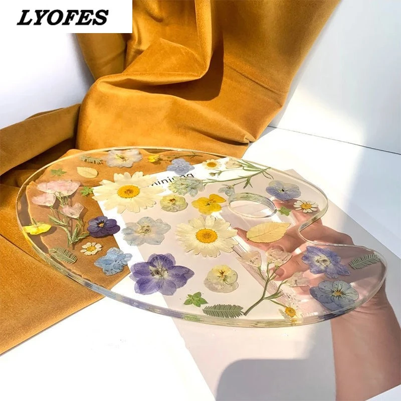 透明なアクリル絵の具のパレット アーティストのためのガッシュとアクリル絵の具の混合パレット 油のクリーンアップが簡単 水彩画のツール パレット Aliexpress