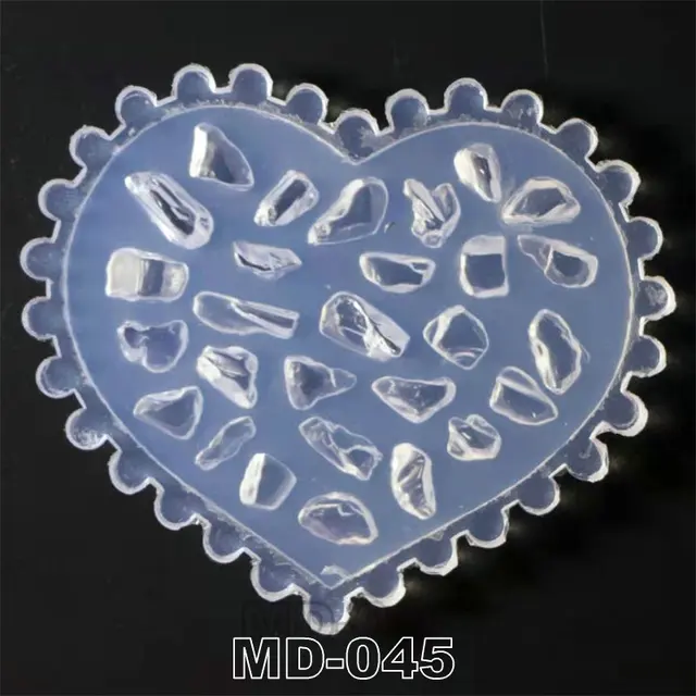 3D Carving Silicone Nail Mold Stamping Template Camellia/Shell/Bow Tie/Star Pattern DIY UV Gel Acrylic Crystal MD040-MD051 MD-045