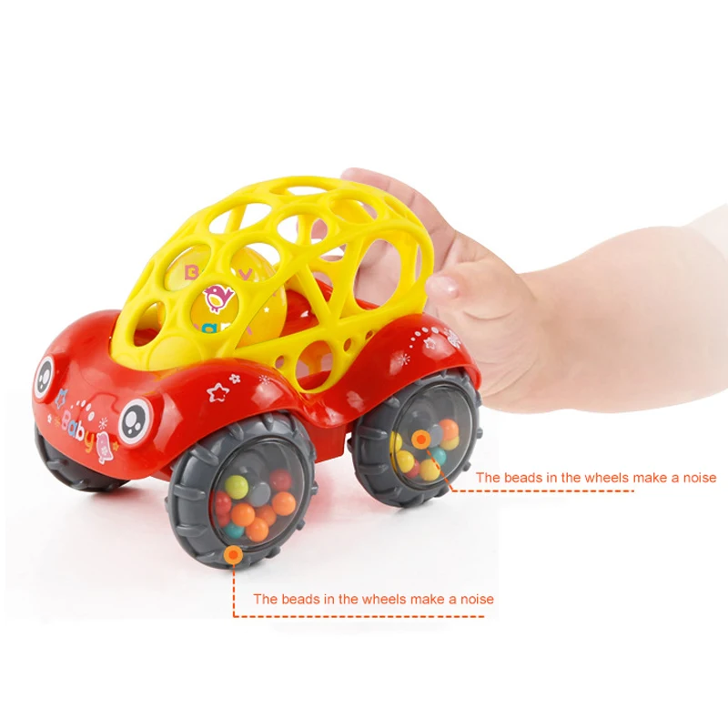 Погремушка и рулон автомобиля, различные цвета O Ball Play Игрушка детская игра малыш подарок детские развивающие игрушки для детей погремушки 0-2 лет