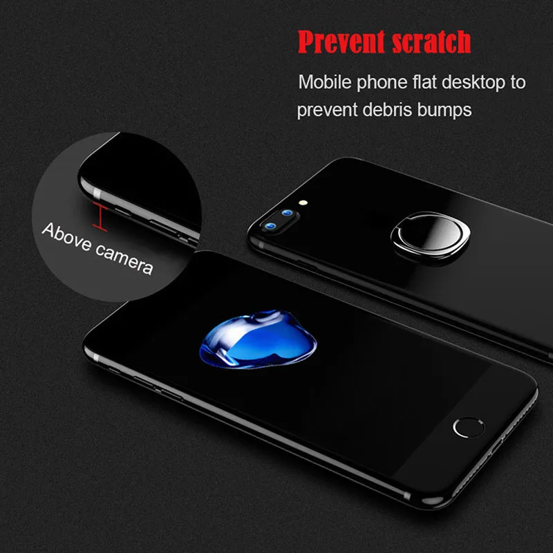 Jcase универсальный держатель кольца для телефона 360 Градусов Подставка для samsung Xiaomi iPhone X 7 6 55 5s plus смартфон планшет Обычная bague