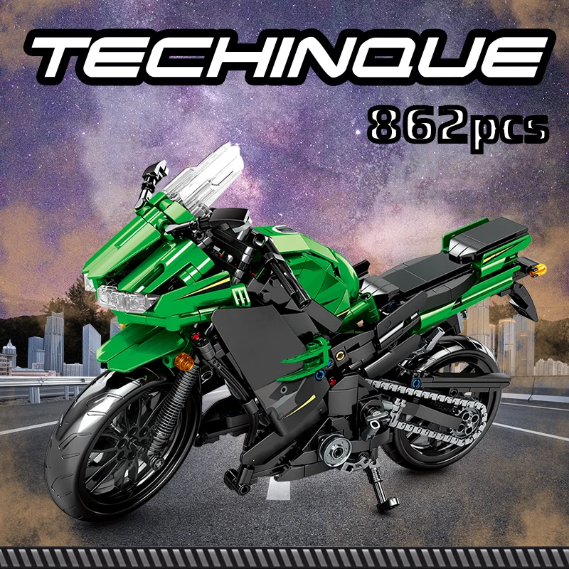 SEMBO City Off-road Motorbike MOC Model Building Blocks Creator technical Racing Car Motorcycle Bricks Gifts Toys For Children