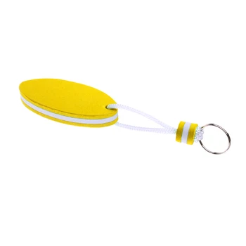 

4Pcs Oval Shaped EVA Floating Key Ring Boat Keychain Water Sports Keyring 3.15