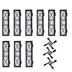 9X Hepa фильтр 3X боковая щетка для Neato Botvac D3 D4 D5 D6 D7 D70 D75 D80 D85 подключен Botvac 75E обхват груди-80, 85, ЩЕТОЧНЫЕ фильтры Запчасти