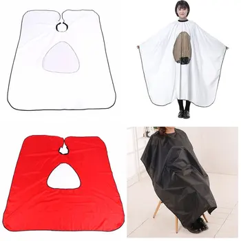 

1pcs Salon Hair Barber Waterproof Cape Wrap Hairdressing Styling Cutting Gown Apron with Viewing Window Oval Clear Cover