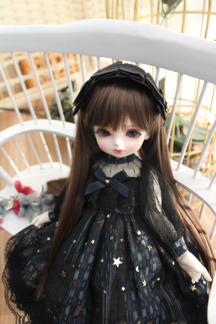 BJD куклы одежда Лолита черное платье для 1/3 1/4MSD 1/6 игрушки аксессуары платье девушки игрушки подарок