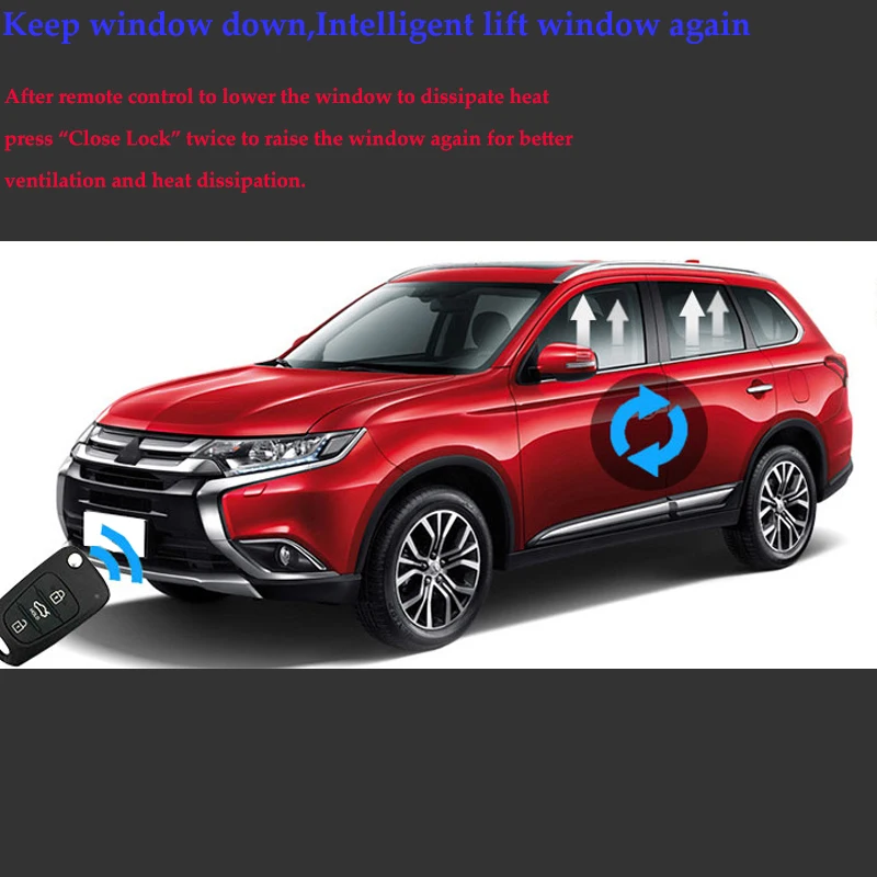 Автомобильный Интеллектуальный подъемный стеклоподъемник, дистанционное управление, стеклоподъемник для Mitsubishi Outlander