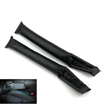 

Free Shipping Grey Black Beige Brown Car Seat Cushion Crevice Gap Stopper PU Leather Leakproof Protector car seat cover pad