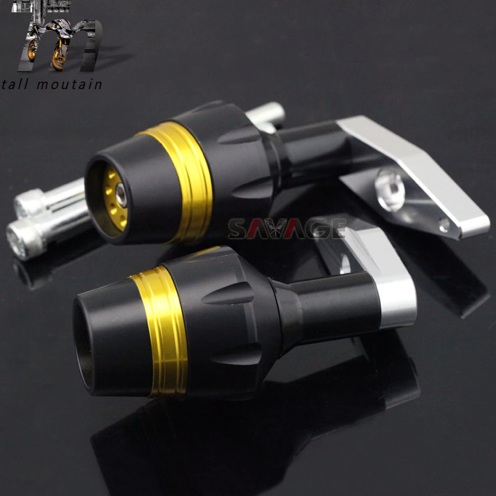 Для KAWASAKI ER6F ER-6F NINJA650 2012- 15 16 рамка Ползунки Крушение протектор аксессуары для мотоциклов катушки защита от падения - Цвет: Золотой