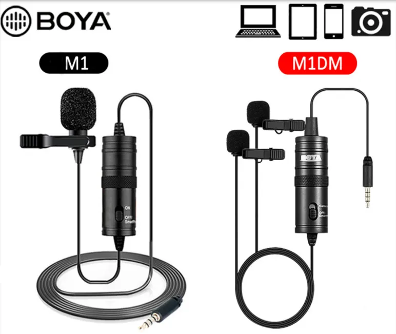 BOYA Mini BY-M1 M1DM Clip-on Lavalier Audio