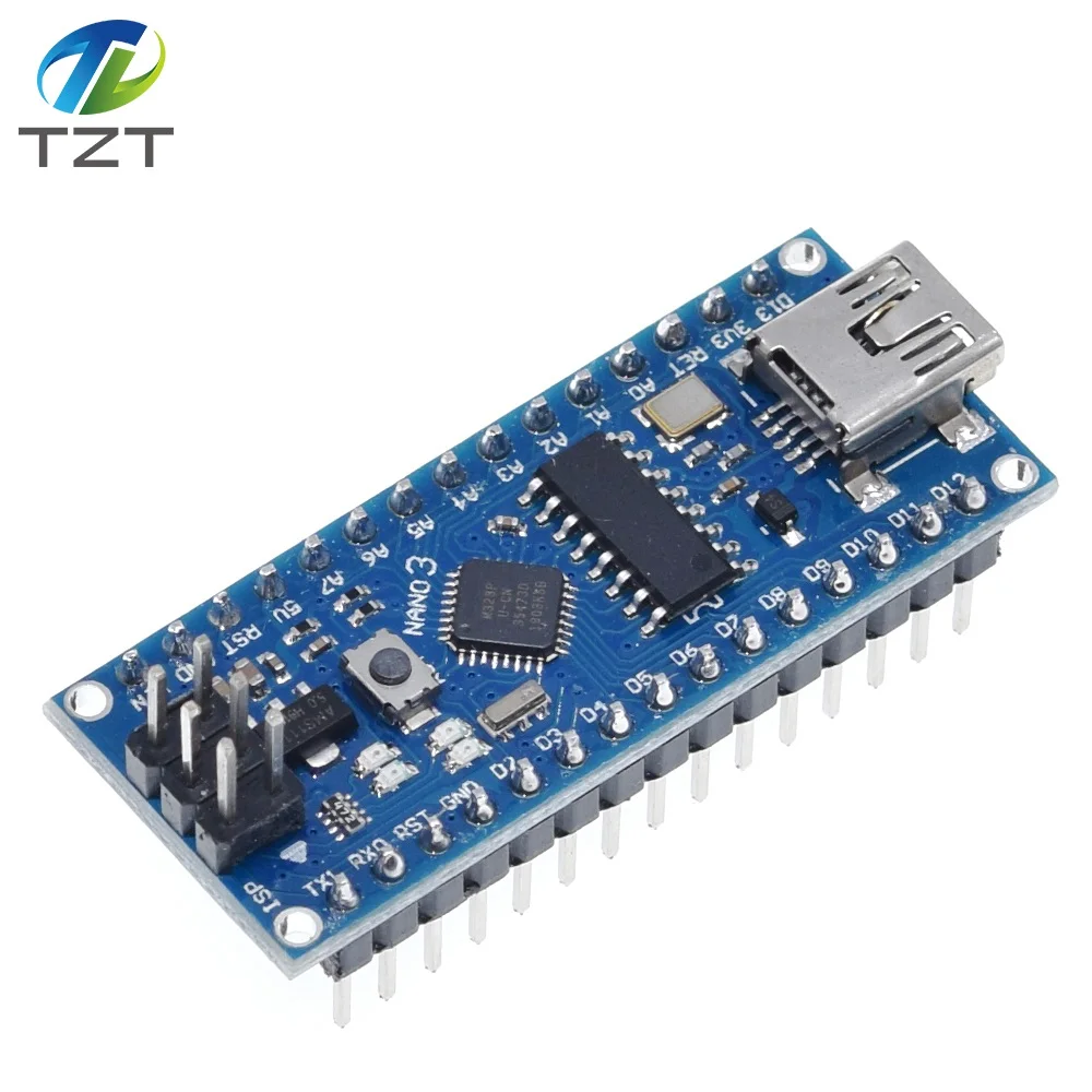 10PCS Nano 3.0 Controller Compatible for Arduino Nano CH340 USB Driver NO Cable