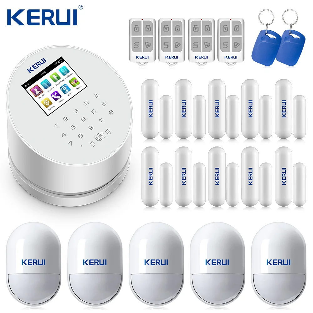 Kerui W2 Wi Fi GSM RFID система охранной сигнализации для дома низкая Батарея напоминание