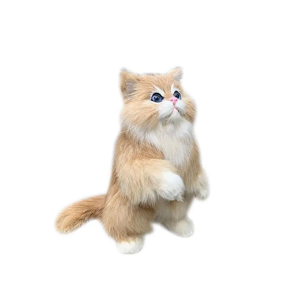 

1pcs Realistic Cute Simulation Stuffed Plush Persian Decor Table Xmas Dolls Kids Boys Cats Gift Cat Girls Toys N2Z8