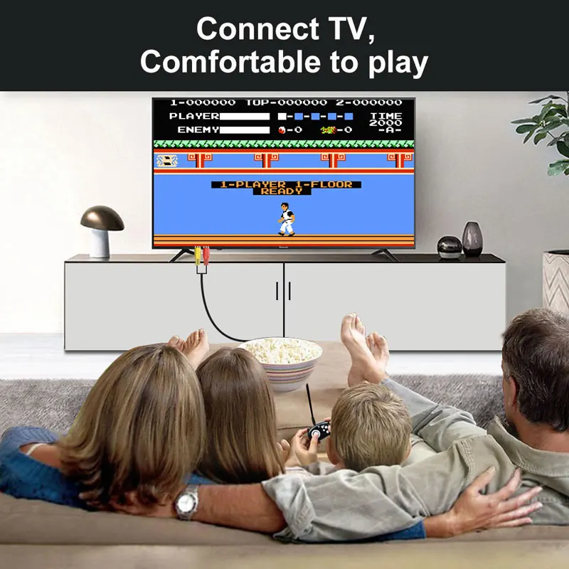 Mini Video Game Console Players Controller Built-In 89 Classic Games Family TV Video Output Plug Handheld Gift Toys