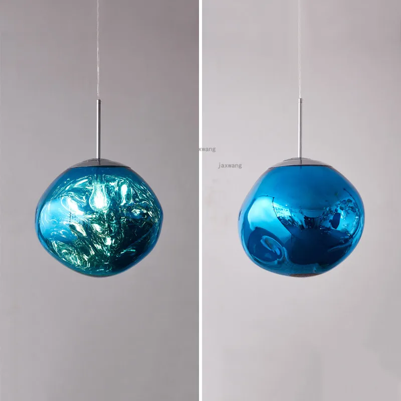 Светодиодный подвесной светильник в стиле постмодерн DIXON Melt Lava из цветного стекла, подвесной светильник для кухни, современный декор