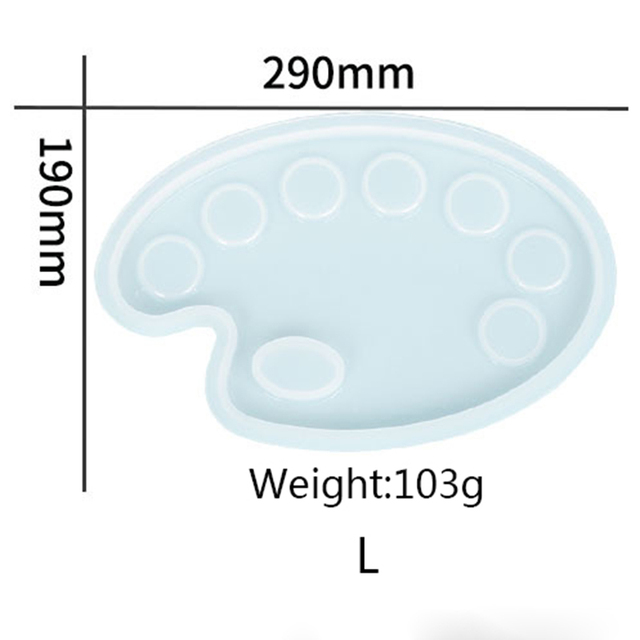 Color Palette Epoxy Resin Mold Handmade Drawing Board Silicone Mould Art Crafts Jewelry Accessories Art Supplies