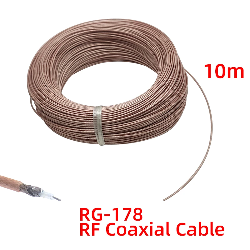 10M RG178 RG 178 RF 동축 케이블 어댑터 커넥터 동축 케이블|rg178 cable|50 ohm coaxrg178 ...