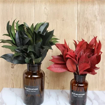 

Preserve flowers 3pcs/lot Natural Real Osmanthus Leaf Branch,DIY Eternal Wedding Marriage Floral Bouquet,Home Gift Box Decor