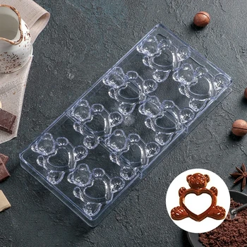 

Form for chocolate 28 × 14 cm "Love Bears", 8 compartments