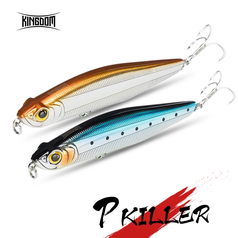 

Kingdom Long Casting Lure Sinking Pencil 100mm 29.7g,85mm 19.4g New Arrival Sea Bass Artificial Lure Model 5503